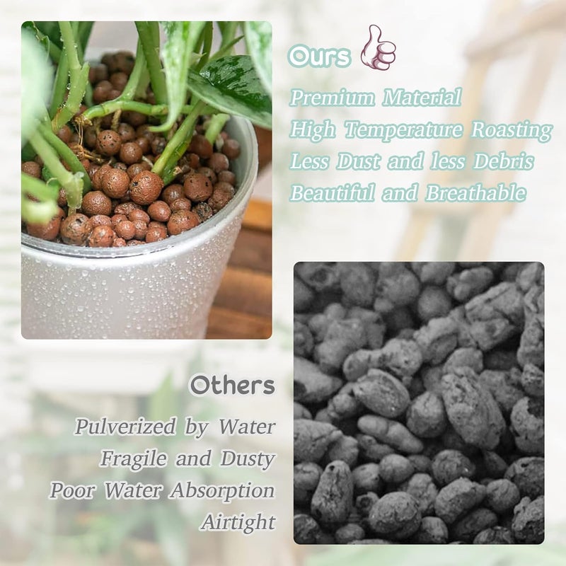 Legigo 6 LB Organic Leca Clay Pebbles for Plants, 4mm-16mm 100% Natural Leca Balls for Indoor Plants, Hydroton Clay Pebbles for Plants Hydroponic Aquaponics Growing Orchid Drainage Terrarium - Image 5